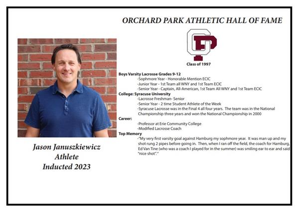 Jason Januszkiewicz, inducted 2023